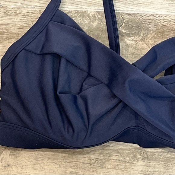 Athleta Size 36B/C 36 B C Dress Blue Twister Bikini Swimsuit Top #964874 - Picture 4 of 10